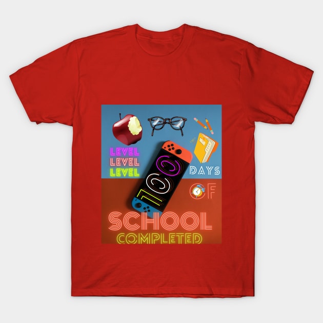 level 100 days of school copleted T-Shirt by indalucia